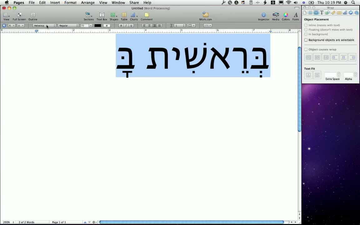 hebrew font for mac powerpoint